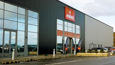 Front of Howden HQ with Expo Flags in view